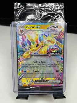 Jolteon ex Pokemon Prismatic Evolutions Stamp 030/131 Surprise Box Promo Sealed - Image 1