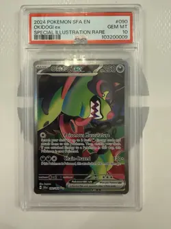 2024 Pokemon Sfa En-Shrouded Fable SIR Okidogi Ex #090 PSA 10 - Image 1