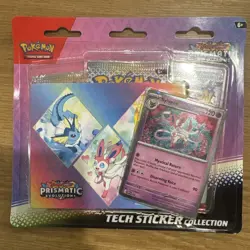 Pokemon TCG Prismatic Evolutions Tech Sticker Collection - Sealed Pack - Image 1