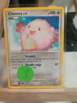 Chansey 76/123 Pokemon TCG Mysterious Treasures Common Lightly Played (LP) 1 - Image 1