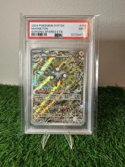 MAGNETON #159 BLACK STAR PROMO SURGING SPARKS ETB SVP EN PSA 9 MINT POKEMON 2024 - Image 1