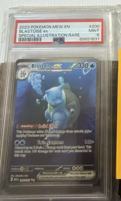 Pokemon Scarlet & Violet 151 TCG Blastoise EX 200/165 Sir Special Illustration - Image 1
