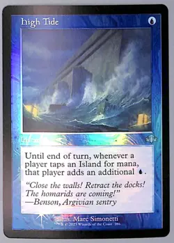High Tide - Retro Frame - Foil - 286 - Dominaria Remastered (DMR) MTG - Image 1