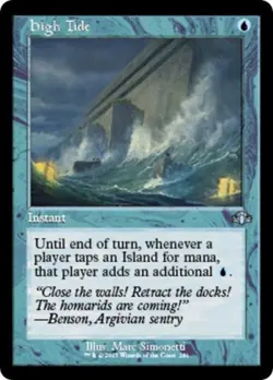 High Tide (Retro Frame) -Foil Near Mint MTG Dominaria Remastered - Image 1
