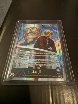Bandai One Piece CCG Sanji Leader Holo 5000 OP12-041 - Image 1