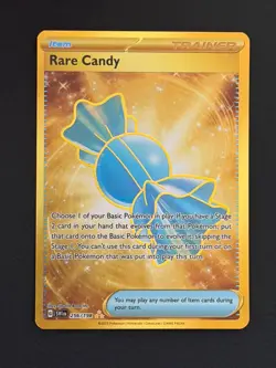 Pokemon TCG Gold Rare Candy 256/198 Scarlet & Violet Base Set Hyper Rare M/NM - Image 1