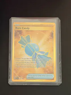 Pokemon TCG Gold Rare Candy 256/198 Scarlet & Violet Base Set Hyper Rare M/NM - Image 3
