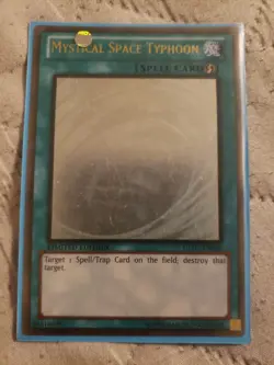 YUGIOH! 1-MYSTICAL SPACE TYPHOON-GOLD GHOST-LIMITED EDITION-GLD5-EN038 - Image 1