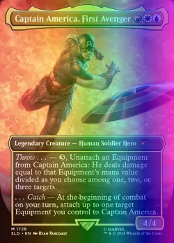 Captain America, First Avenger (1726/3004) SLD LP FOIL- Rainbow - Image 1