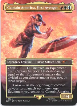 Captain America, First Avenger (Rainbow Foil) 1726 SLD NM FOIL MTG - Image 1