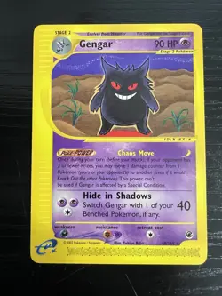 Pokemon TCG Gengar Expedition 2002 Non-Holo Card 48/165 LP - Image 1