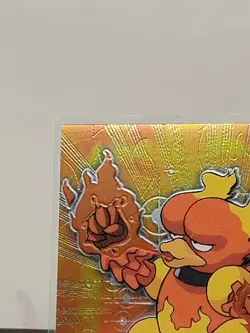 2000 Pokemon Game Topps Chrome Magmar TV Rare Base Set Series 2 - Image 3