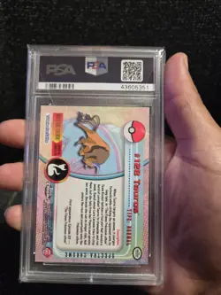 PSA 10 2000 Pokemon Game Topps Chrome Tauros TV Rare Base Set Series 2 GEM MINT - Image 2