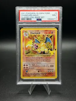 2021 Pokemon Celebrations Classic Collection #4 Charizard Holo PSA 9 MINT - Image 1