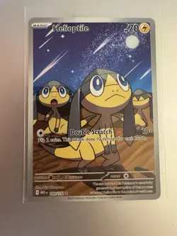 Pokemon TCG Helioptile 143/132 Me01: Mega Evolution Illustration Rare Holo Card - Image 1