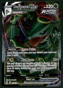 Rayquaza Vmax Ultra Rare Crown Zenith 102/159, NM Pokemon Card - Image 1