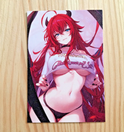Rias Gremory High School DxD Goddess Anime Waifu Art Card - Image 1