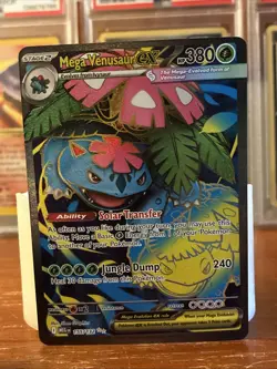 Pokemon Mega Venusaur EX 155/132 Mega Evolution Ultra Rare Full Art NM Card - Image 1