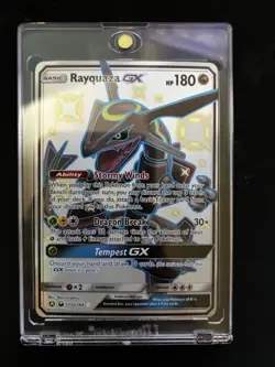 Rayquaza GX 177a/168 Full Art Secret Rare GX Holo Celestial Storm Pokemon Card - Image 3