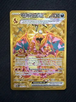 Pokemon TCG Charizard EX Holo Card Obsidian Flames 228/197 A - Image 1