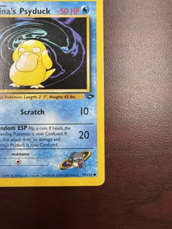 Pokemon Card - Sabrina's Psyduck Gym Challenge 99/132 Common 1st Edition (NM-) - Image 5