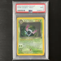 Pokemon - Team Rocket - Dark Golbat Holo - 2000 - 7/82 - PSA 9 - Mint - Image 1