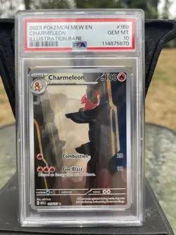 PSA 10 GEM MINT Charmeleon 169/165 Sv: Scarlet & Violet 151 Holo Pokemon 2023 - Image 2