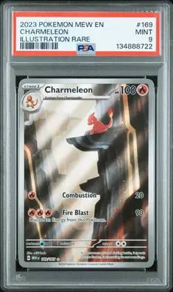 PSA 9 MINT Charmeleon 169/165 Sv: Scarlet & Violet 151 Holo Pokemon 2023 - Image 1