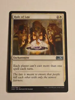 Rule of Law X1 M20 MTG Core Set 2020 - Image 1