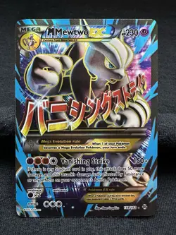 Pokemon XY Breakthrough MEGA Mewtwo EX Full Art Ultra Rare Card 159/162 2015 - Image 1