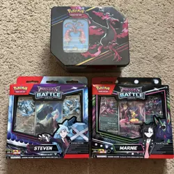 Sealed Pokemon Crown Zenith Galarian Moltres Tin Promo +2 Rival Battle Decks New - Image 1