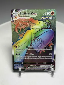 Blaziken VMAX ⭐ 200/198 Holo Rare Rainbow Chilling Reign 2021 Pokemon NM Rare - Image 1