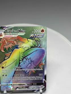 Blaziken VMAX ⭐ 200/198 Holo Rare Rainbow Chilling Reign 2021 Pokemon NM Rare - Image 4