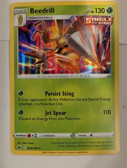 Beedrill 003/198 Chilling Reign Pokemon Holo Foil Rare Nice! - Image 1