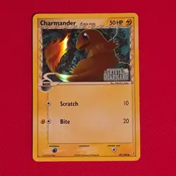 Pokemon TCG Charmander 49/100 EX Crystal Guardians Reverse Holo 50 HP English - Image 1