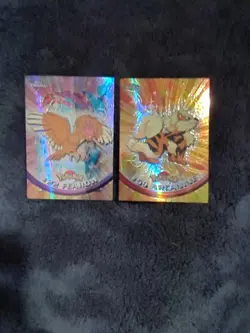 Topps Chrome Spectra Fearow #22 & Arcanine #59 Lot - HIGHLY COVETED RARE Pokemon - Image 1