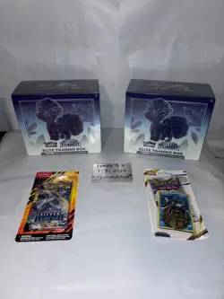 Pokemon TCG Silver Tempest Elite Trainer Box Sealed X2, pin collection ,blister - Image 1