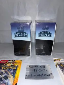 Pokemon TCG Silver Tempest Elite Trainer Box Sealed X2, pin collection ,blister - Image 4