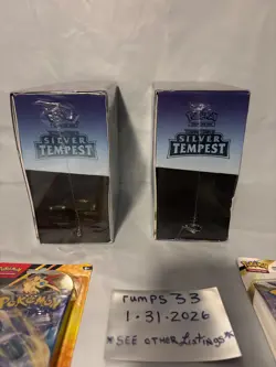 Pokemon TCG Silver Tempest Elite Trainer Box Sealed X2, pin collection ,blister - Image 5