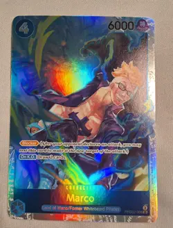 2025 One Piece Premium Booster The Best Vol 2 Marco SR Foil #PRB02-008 - Image 1