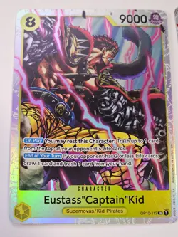 One Piece - Eustass Captain Kid FOIL SR - PRB-02 English REPRINT - Image 1