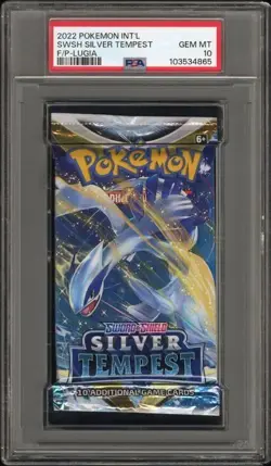 PSA 10 Silver Tempest Booster Pack 2022 Pokemon SWSH Lugia Artwork Gem Mint - Image 3