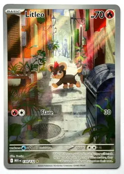 Litleo 139/132 - Pokemon TCG - Mega Evolution Illustration Rare Holo - M/NM - Image 1