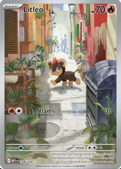 💥Litleo | 139/132 | Illustration Rare | Mega Evolution | Pokemon TCG | NM/M💥 - Image 1