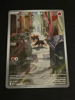 Pokemon TCG - Litleo 139/132 Illustration Rare Mega Evolutions - English NM/M - Image 3