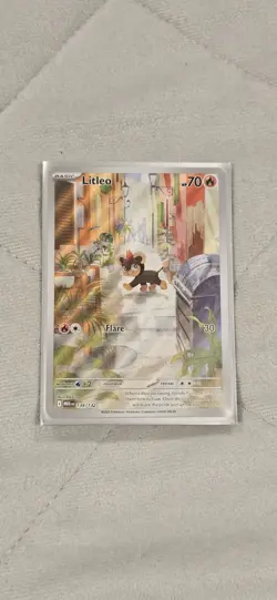 Litleo 139/132 Mega Evolution Illustration Rare Full Art Holo Pokemon TCG NM/M - Image 1