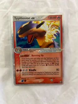 2005 Pokemon TCG EX Unseen Forces Holo Typhlosion #110/115 - Image 2