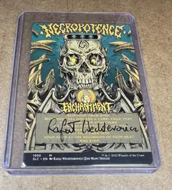 Necropotence Secret Lair Regular Signed Sketched Artist Proof MTG RARE - Image 1
