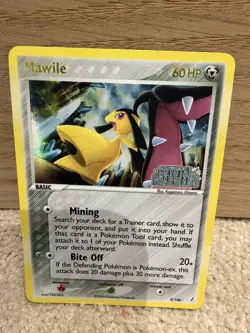 Mawile 9/100 EX Crystal Guardians Reverse Holo Rare Pokemon Card 2006 - Image 1