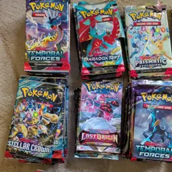 Pokemon Job Lot Trading Cards Bundle Bulk Approx 200 Packs Opened - Image 2
